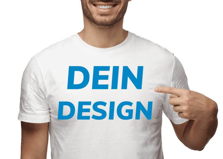 Beispiel personalisiertes T-Shirt mit großflächigem Aufdruck
